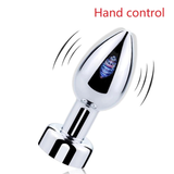 Anal Plugs with Remote and Hand Control / 7 speeds Metal Vibrator / Erotic Prostate Massager - EVE's SECRETS