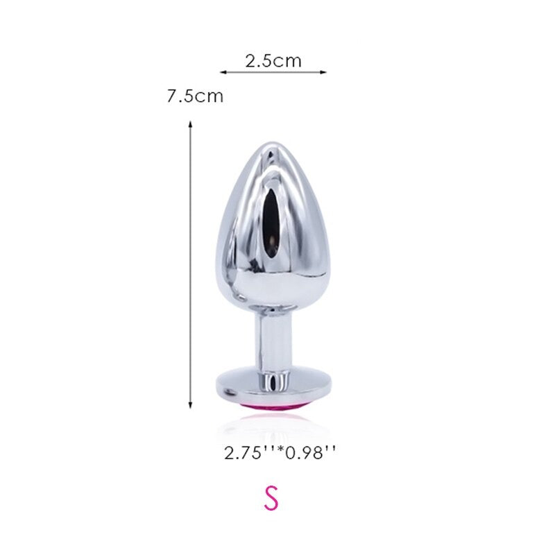 Anal Plugs with Vibrator Toy / Vaginal Erotic Massager with Stainless Steel Butt Plug Balls - EVE's SECRETS