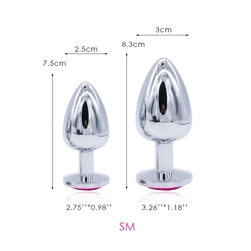Anal Plugs with Vibrator Toy / Vaginal Erotic Massager with Stainless Steel Butt Plug Balls - EVE's SECRETS