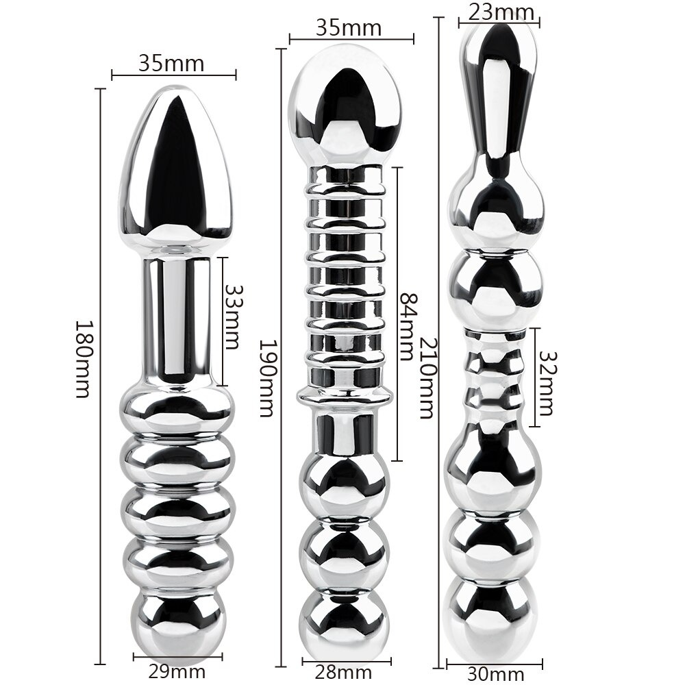 Anal Stainless Steel Stimulation for Men and Women / Dual Head Butt Plug Prostate Massager - EVE's SECRETS