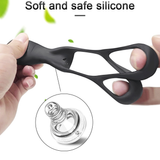 Anal Vibrator with Vibrating Cock Ring / Long Lasting Erection Prostate Massager - EVE's SECRETS
