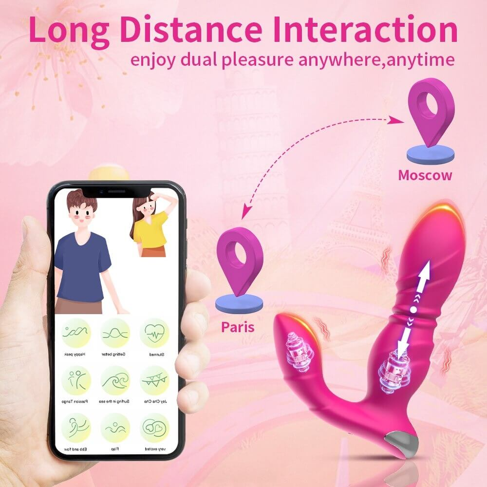 App-Controlled Vibrators / Female Clitoral Remote Sex Toys / Pink Women's Masturbator - EVE's SECRETS