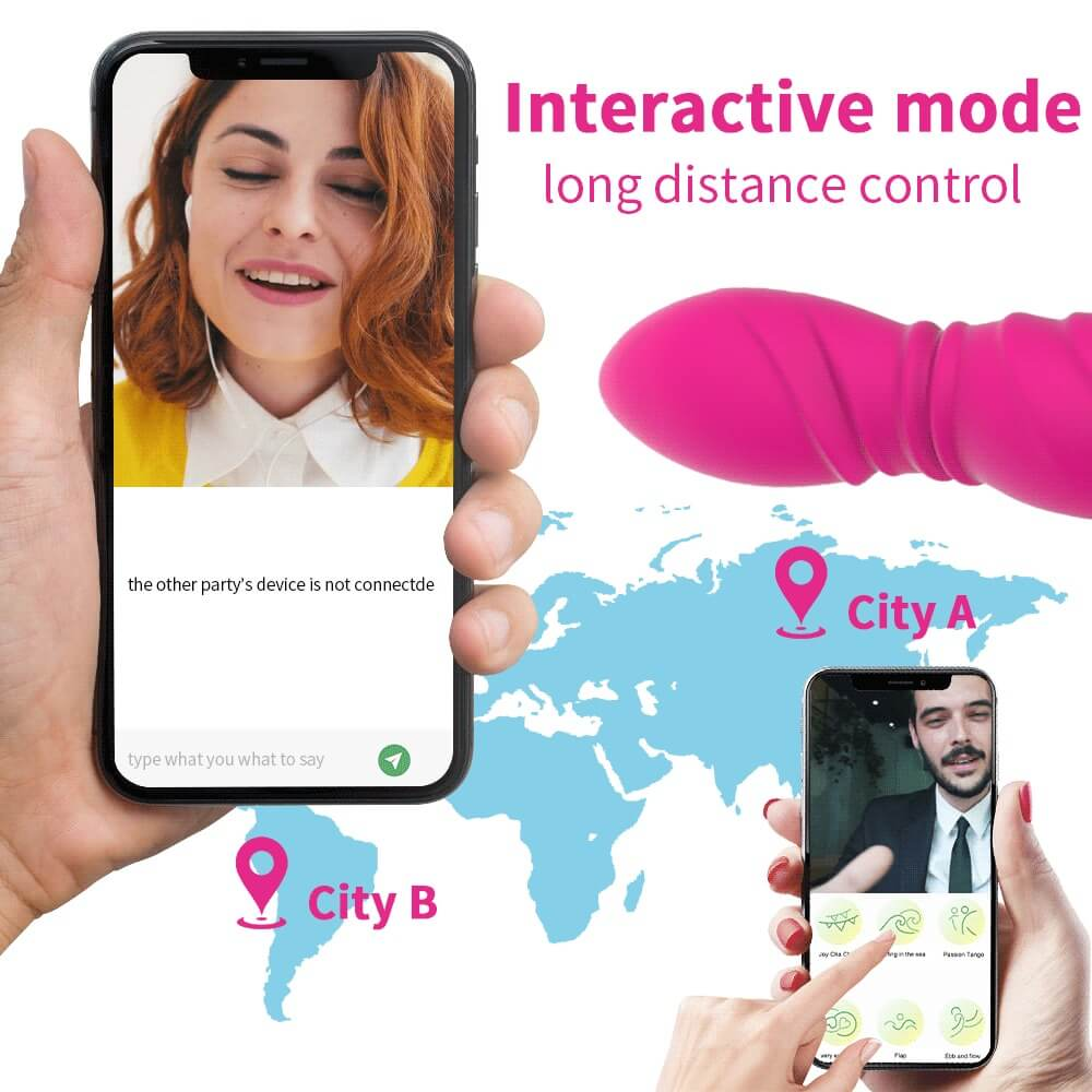 App-Controlled Vibrators / Female Clitoral Remote Sex Toys / Pink Women's Masturbator - EVE's SECRETS