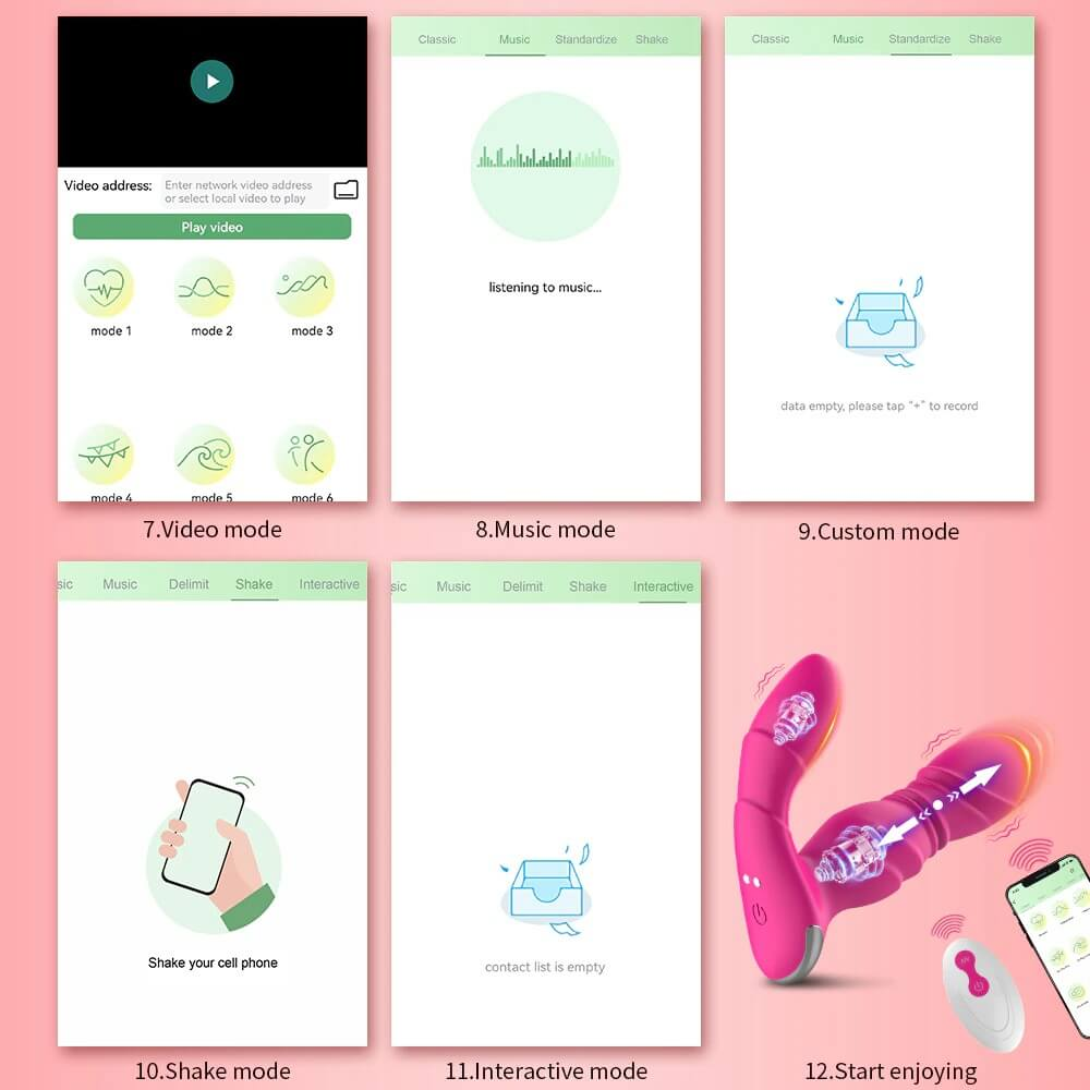 App-Controlled Vibrators / Female Clitoral Remote Sex Toys / Pink Women's Masturbator - EVE's SECRETS