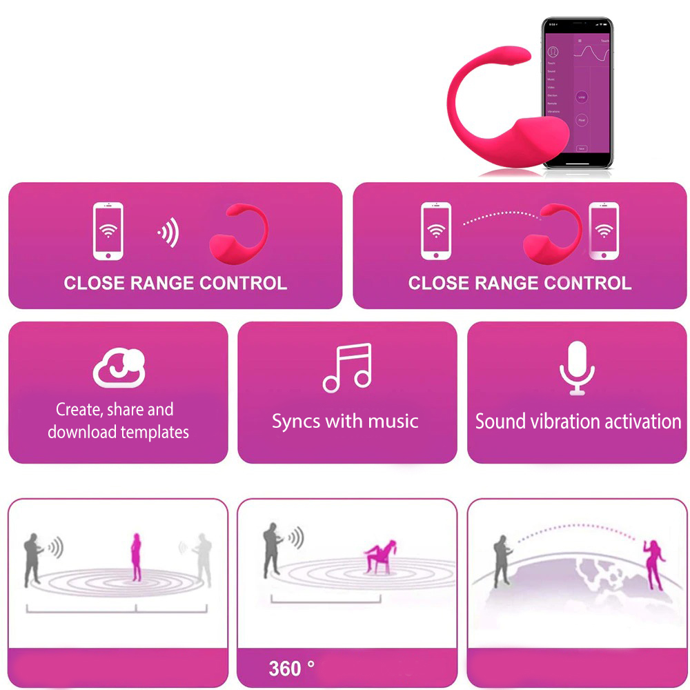 APP Remote Controlled Wearable Vibrator / Bluetooth Sex Toy for Women / Wireless Vibrating Sex Toy - EVE's SECRETS