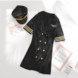 Army Officer Uniform Women Cosplay / Sexy Outfit Air Hostess Dress / Erotic Role Play Suit - EVE's SECRETS