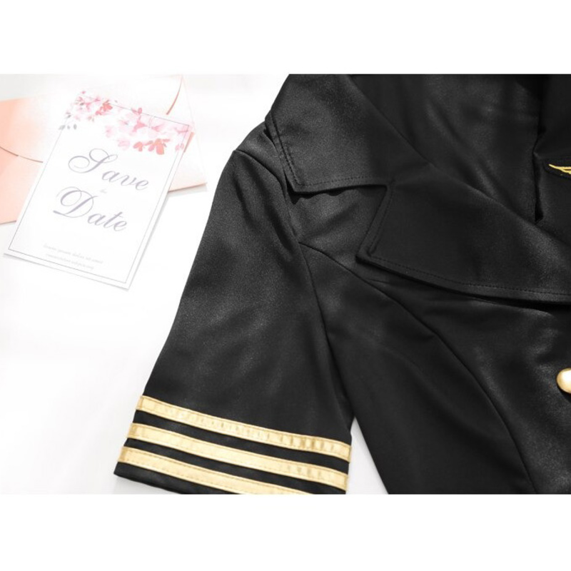 Army Officer Uniform Women Cosplay / Sexy Outfit Air Hostess Dress / Erotic Role Play Suit - EVE's SECRETS