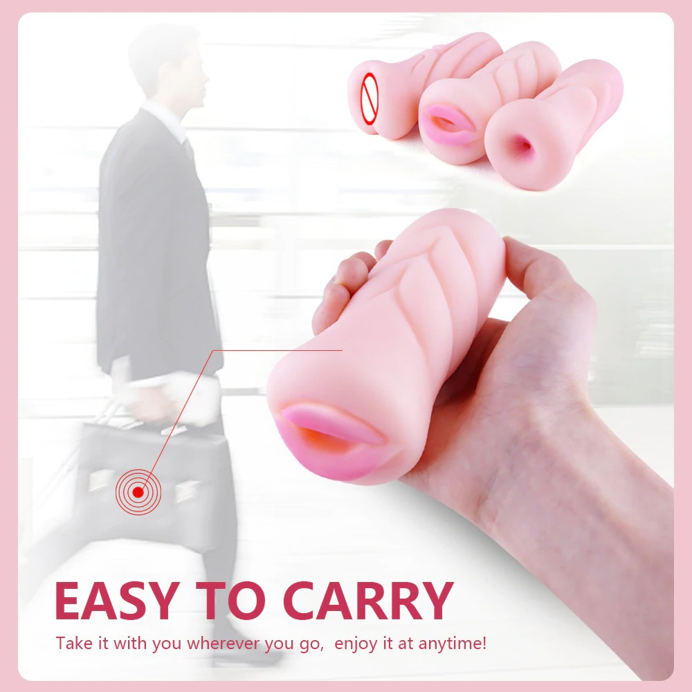 Artificial Realistic Vaginal, Anal and Mouth Simulators / Men's Pocket Mastrubators - EVE's SECRETS
