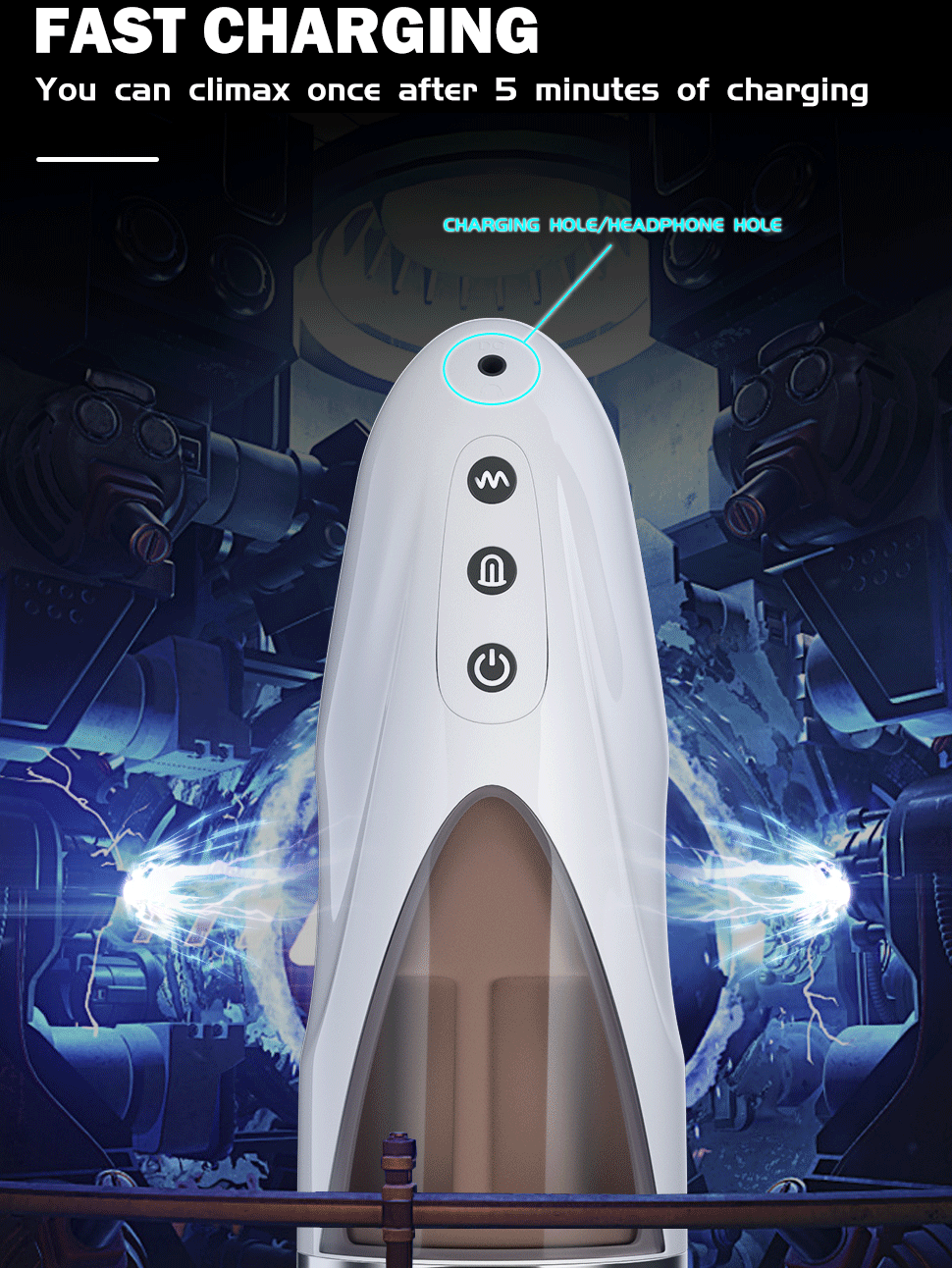 Automatic Oral Sex Machine for Men / Male Masturbation Blowjob Cup - EVE's SECRETS