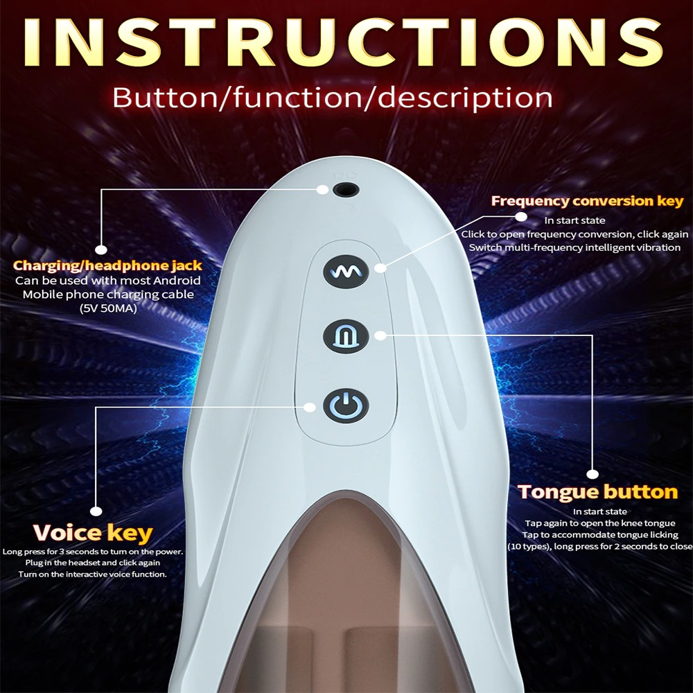 Automatic Oral Sex Machine for Men / Male Masturbation Blowjob Cup - EVE's SECRETS