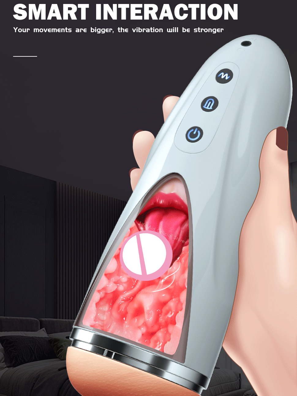 Automatic Oral Sex Machine for Men / Male Masturbation Blowjob Cup - EVE's SECRETS