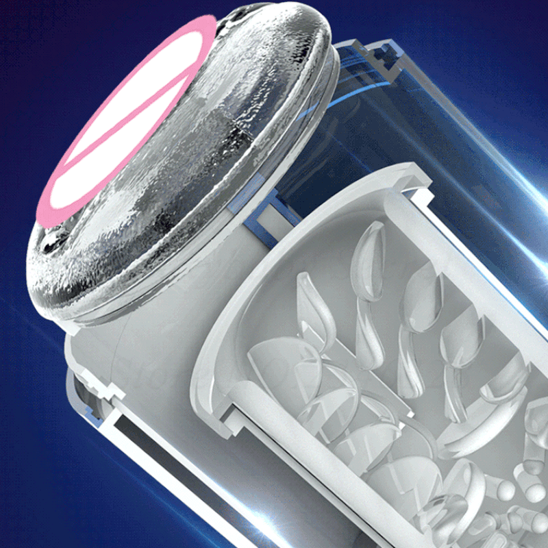 Automatic Silicone Vagina for Men / Interactive Telescopic Rotating Sex Toy - EVE's SECRETS