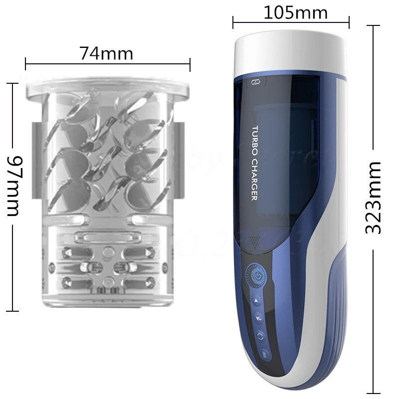 Automatic Silicone Vagina for Men / Interactive Telescopic Rotating Sex Toy - EVE's SECRETS