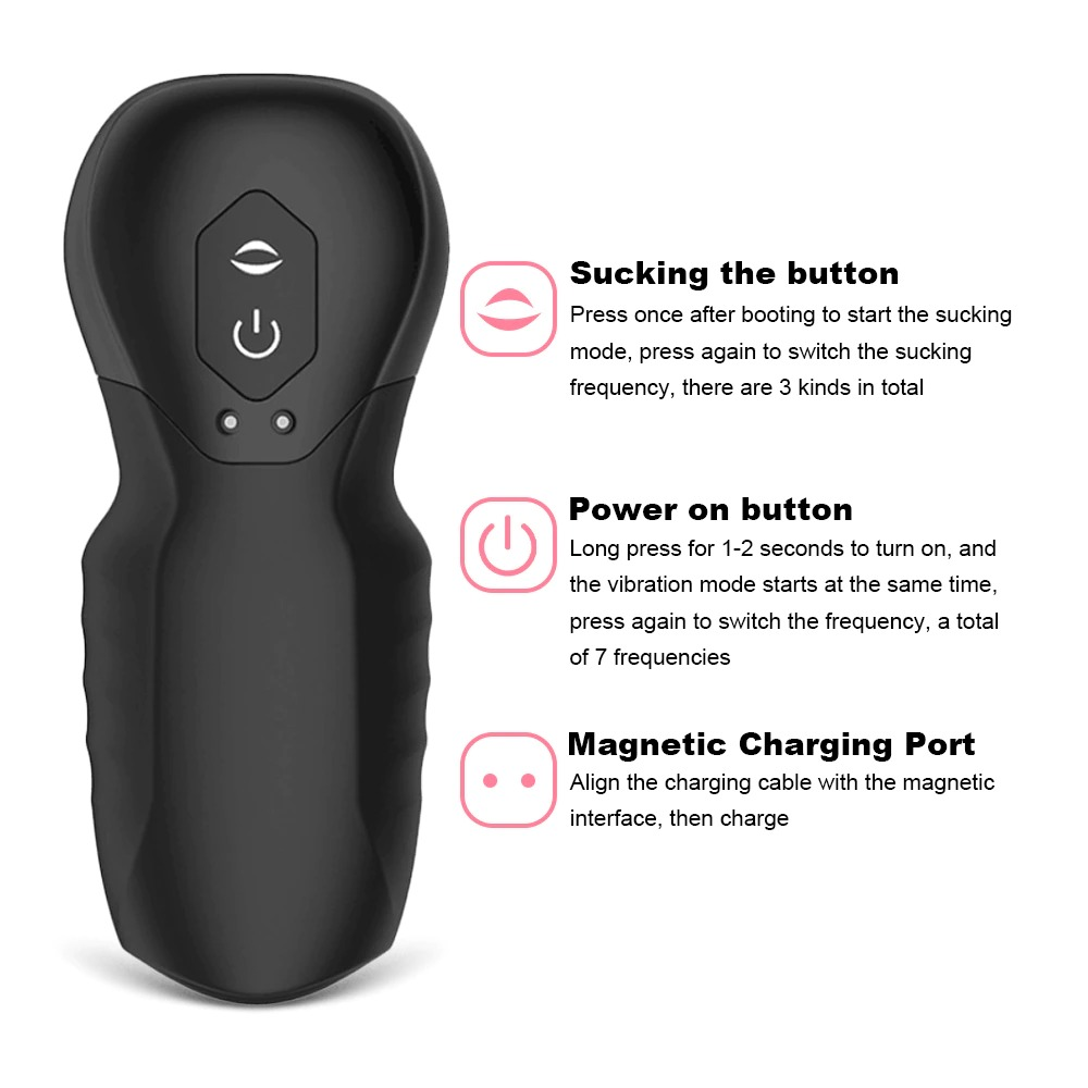 Automatic Sucking Masturbator for Men / Penis Massager 7 Frequency Rotating / Sex Toys for Men - EVE's SECRETS