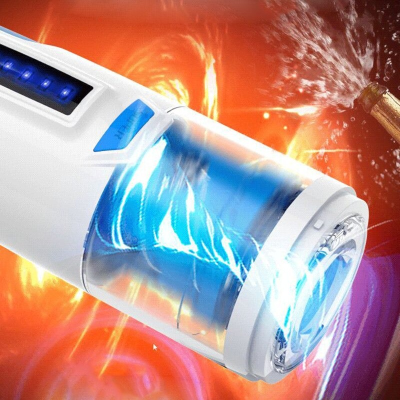Automatic Telescopic Rotating Male Masturbator / Electric Piston Blowjob Toy with Moans Sounds - EVE's SECRETS