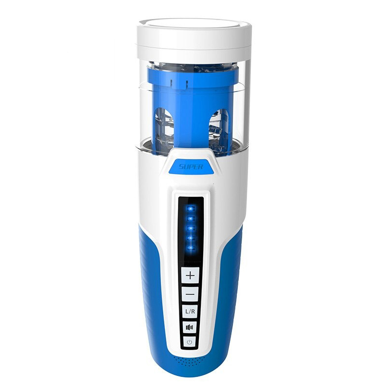 Automatic Telescopic Rotating Male Masturbator / Electric Piston Blowjob Toy with Moans Sounds - EVE's SECRETS