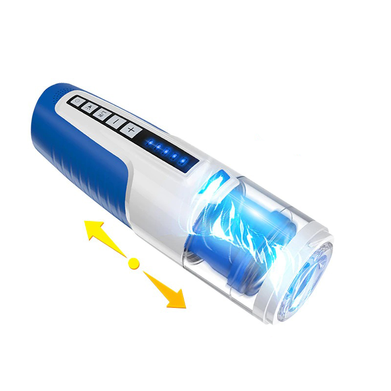 Automatic Telescopic Rotating Male Masturbator / Electric Piston Blowjob Toy with Moans Sounds - EVE's SECRETS