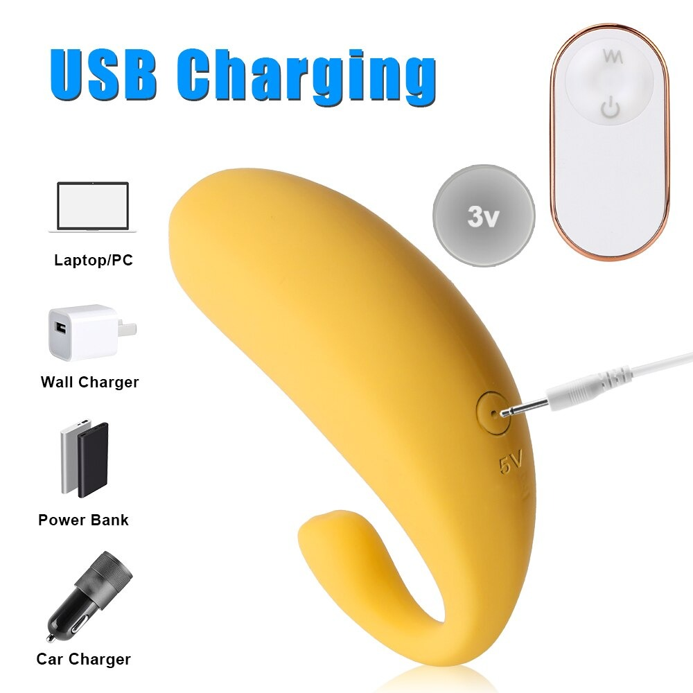 Banana Shape Vagina Clit Stimulator / 9 Speed G-Spot Vibrator for Ladies / Wireless Sex Toy - EVE's SECRETS