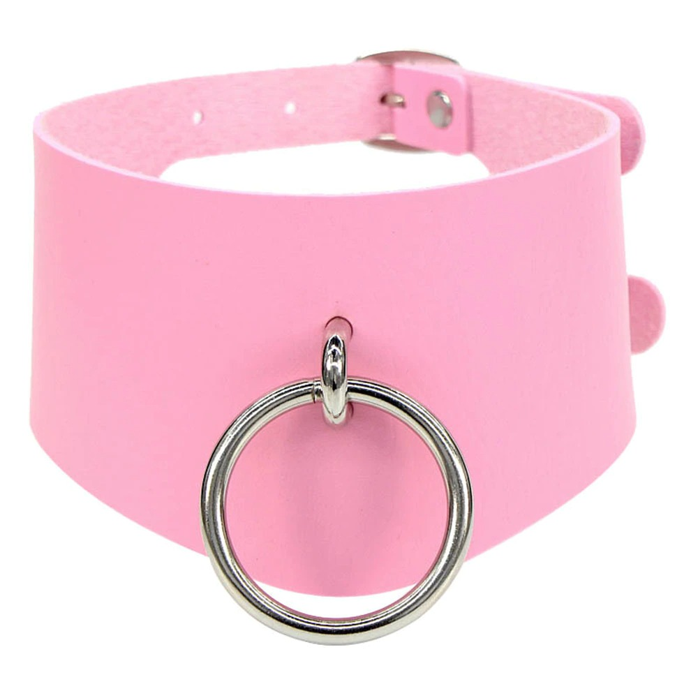 BDSM Adjustable Necklace with Slave Ring / Sexy Bondage Collars - EVE's SECRETS
