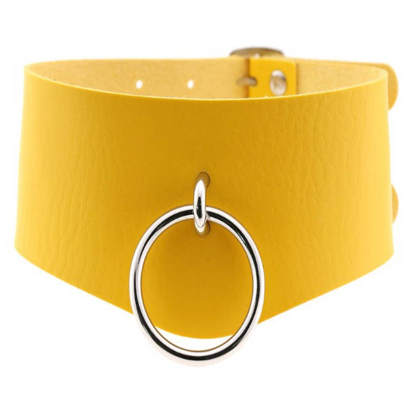 BDSM Adjustable Necklace with Slave Ring / Sexy Bondage Collars - EVE's SECRETS