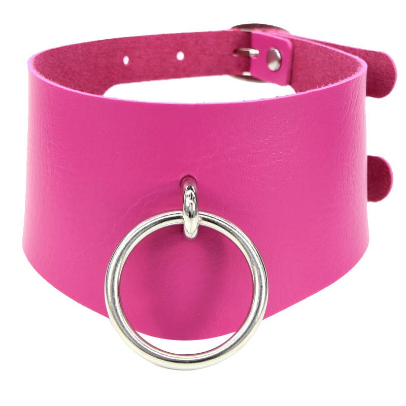 BDSM Adjustable Necklace with Slave Ring / Sexy Bondage Collars - EVE's SECRETS