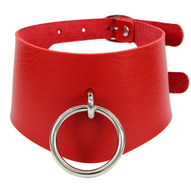 BDSM Adjustable Necklace with Slave Ring / Sexy Bondage Collars - EVE's SECRETS