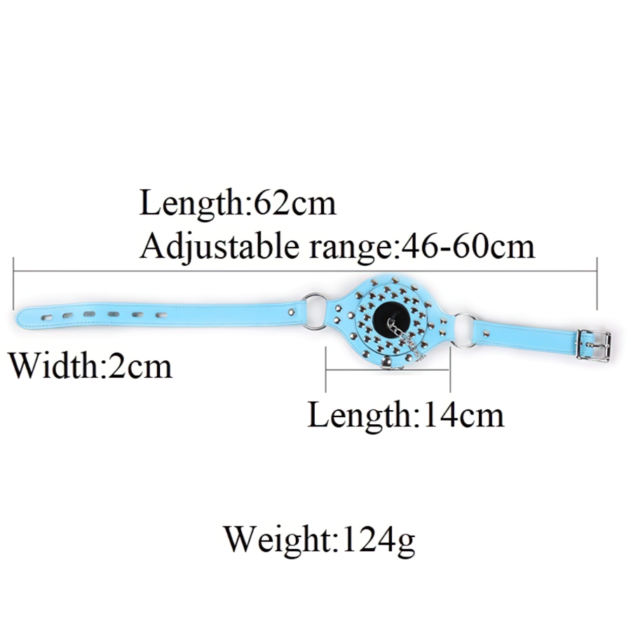 BDSM Adult Sex Toys / PU Leather Gag With Plug / Unisex Role-Playing Games Accessories - EVE's SECRETS