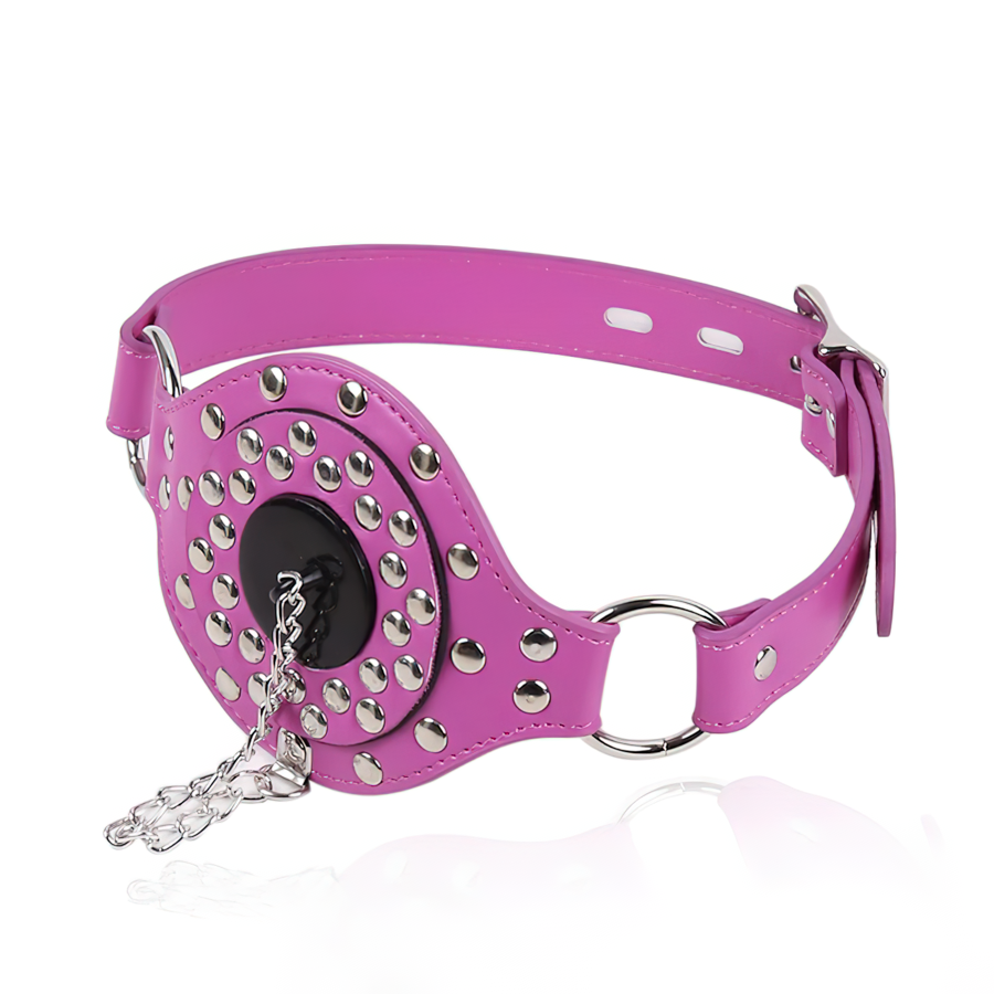 BDSM Adult Sex Toys / PU Leather Gag With Plug / Unisex Role-Playing Games Accessories - EVE's SECRETS