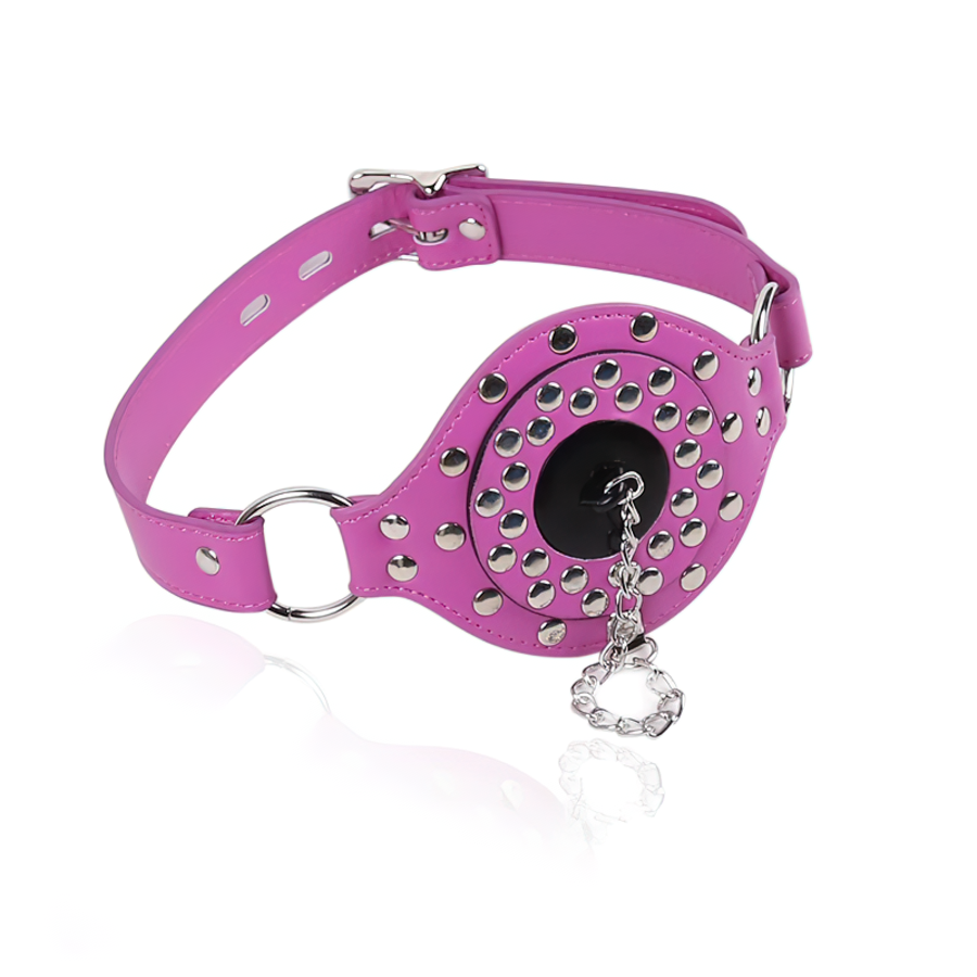 BDSM Adult Sex Toys / PU Leather Gag With Plug / Unisex Role-Playing Games Accessories - EVE's SECRETS