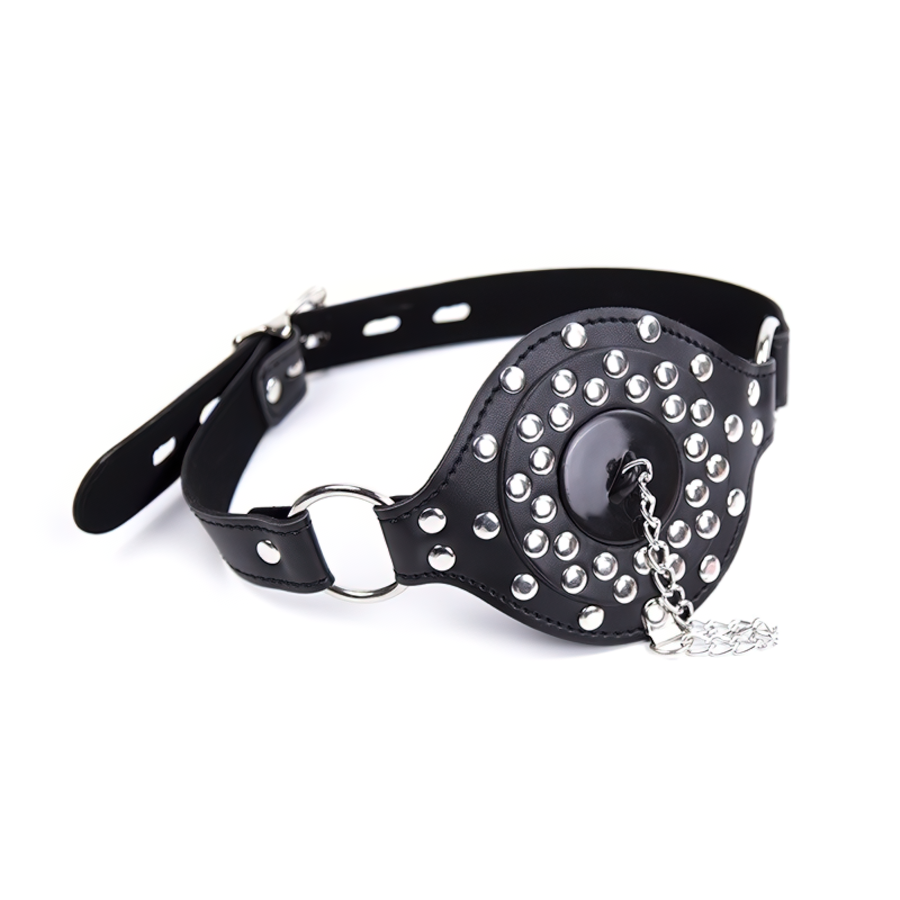 BDSM Adult Sex Toys / PU Leather Gag With Plug / Unisex Role-Playing Games Accessories - EVE's SECRETS