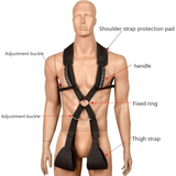 BDSM Black Sex Swing / Erotic Positioning Belts / Fetish Sex Toys for Couple - EVE's SECRETS