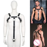 BDSM Body Harness For Men / Leather Fetish Lingerie With Belt Straps / Adult Sexual Costumes - EVE's SECRETS