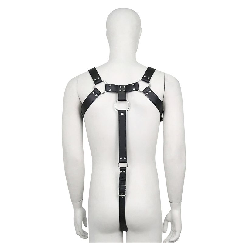 BDSM Body Harness For Men / Leather Fetish Lingerie With Belt Straps / Adult Sexual Costumes - EVE's SECRETS