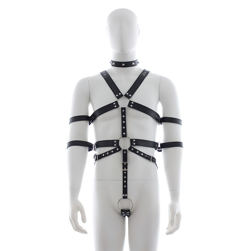BDSM Body Harness For Men / Leather Fetish Lingerie With Belt Straps / Adult Sexual Costumes - EVE's SECRETS