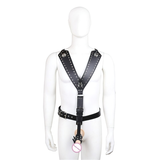 BDSM Body Harness For Men / Leather Fetish Lingerie With Belt Straps / Adult Sexual Costumes - EVE's SECRETS