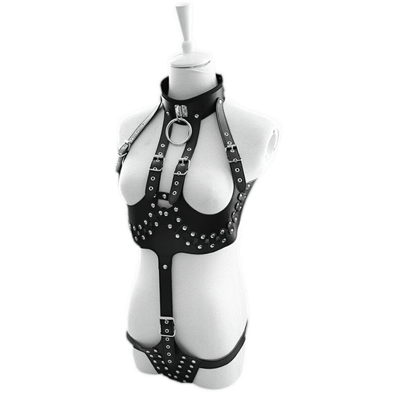 BDSM Bondage Female Harness / Chastity Belt Fetish Open Bust Erotic Dress - EVE's SECRETS