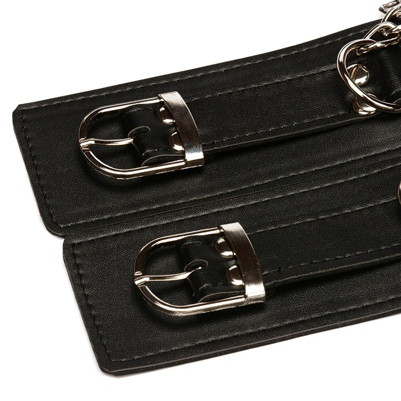 BDSM Bondage Restraints / Handcuffs & Collar with Chains / Sexy Accessories for Fetish Games - EVE's SECRETS