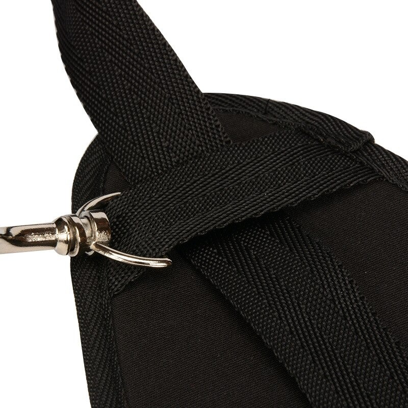 BDSM Bondage Restraints in Black Color / Nylon Handcuffs and Ankle Cuffs with Neck Pad - EVE's SECRETS