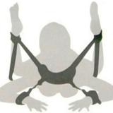 BDSM Bondage Restraints in Black Color / Nylon Handcuffs and Ankle Cuffs with Neck Pad - EVE's SECRETS