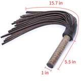 BDSM Leather Disperse Whip / Retro Wooden Whip for Couples / Adult Sexy Games Toys - EVE's SECRETS