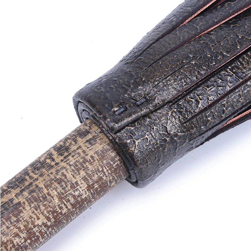 BDSM Leather Disperse Whip / Retro Wooden Whip for Couples / Adult Sexy Games Toys - EVE's SECRETS