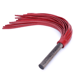 BDSM Leather Disperse Whip / Retro Wooden Handle Whips / Adult Sex Game Toys - EVE's SECRETS