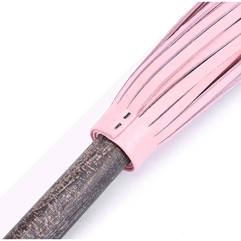 BDSM Leather Disperse Whip / Retro Wooden Handle Whips / Adult Sex Game Toys - EVE's SECRETS