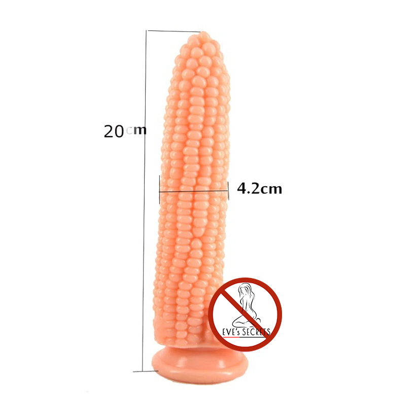 Big Vegetable Corn Dildo With Suction Cup Masturbation Products / Sex Toys For Women - EVE's SECRETS
