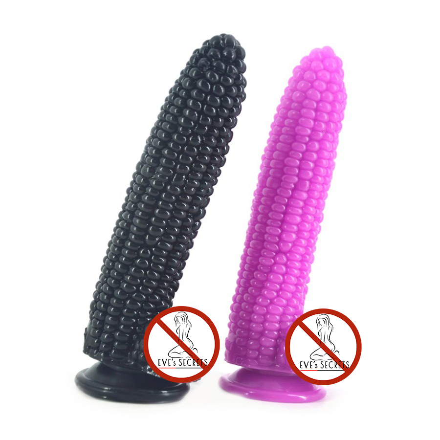 Big Vegetable Corn Dildo With Suction Cup Masturbation Products / Sex Toys For Women - EVE's SECRETS