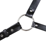 Black Body Chest Strap Harness For Men / Alternative Fetish Fashion Adjustable Bondage Suspenders - EVE's SECRETS