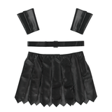 Black Male Sexy Roman Gladiator Costume / Gladiator Design Underwear Skirts With Belt - EVE's SECRETS