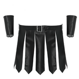 Black Male Sexy Roman Gladiator Costume / Gladiator Design Underwear Skirts With Belt - EVE's SECRETS