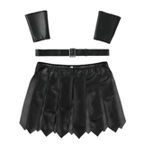 Black Male Sexy Roman Gladiator Costume / Gladiator Design Underwear Skirts With Belt - EVE's SECRETS