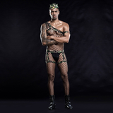 Black Men's Erotic Underwear / Sexy Men's Lingerie for Sex Games / Military Transparent Costume - EVE's SECRETS
